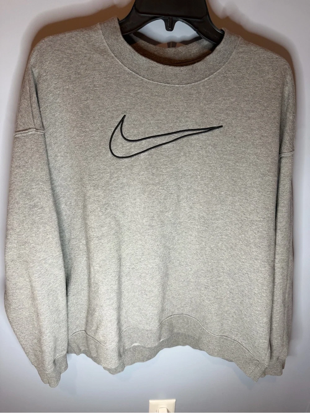 Nike Dri-Fir Get Fit Gray Crewneck Sweatshirt L